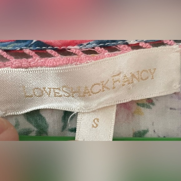 LoveShackFancy Rush Of Red Novalie Scoop Neck Mini Dress SKU: 11315774; S - Picture 6 of 12